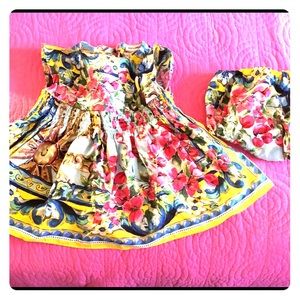 Dolce & Gabbana Toddler Dress with Bloomers